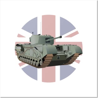 Churchill WW2 British Tank Posters and Art